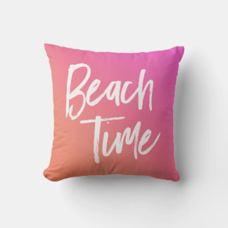 Cojín Decorativo Hora de la playa y tus playas favoritas