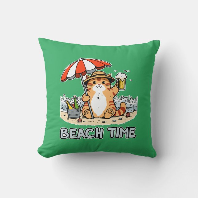 Cojín Decorativo Hora de playa 2 (Anverso)