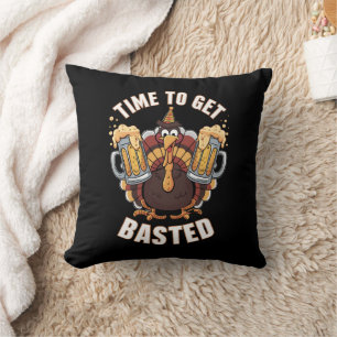 Cojín Decorativo Hora de que te bañen en salsa Funny Beer Día de Ac