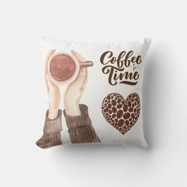 Cojín Decorativo Hora del café (Anverso)