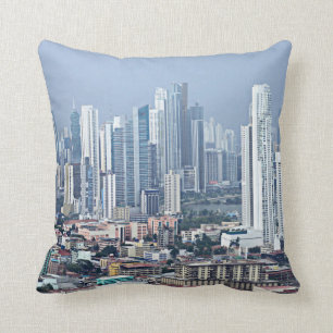 Cojín Decorativo Horizonte de ciudad de Panamá