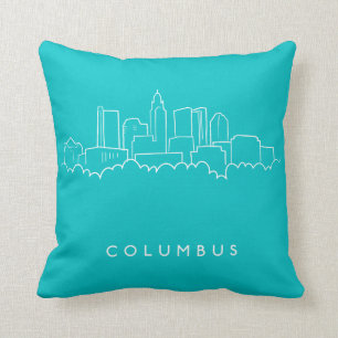 Cojín Decorativo Horizonte de Columbus, Ohio