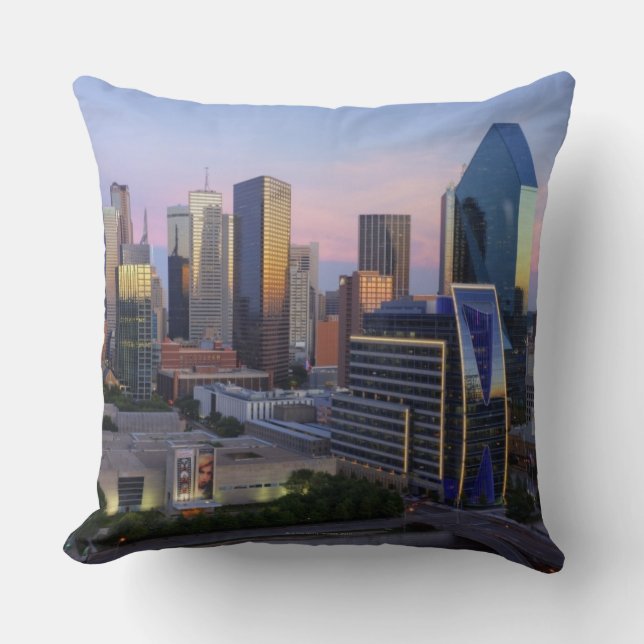 Cojín Decorativo Horizonte de Dallas (Anverso)