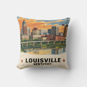 Cojín Decorativo Horizonte de Louisville Kentucky EE. UU.