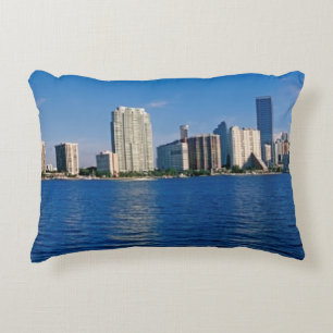 Cojín Decorativo Horizonte de Miami, la Florida