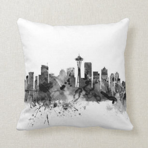 Cojín Decorativo Horizonte de Seattle Washington