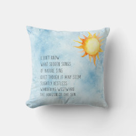 Cojín Decorativo Horizonte del poema del Sol      