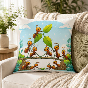 Cojín Decorativo Hormigas en el Pillow de Wonderland