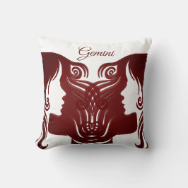 Cojín Decorativo Horóscopo Rótulo Gemini Zodiac Twins Pillow