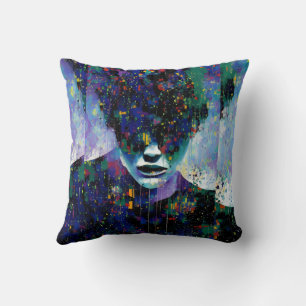 Cojín Decorativo Horror de Todo - Arte Surrealista de Ken Gage