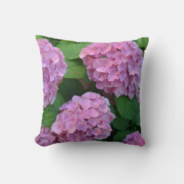 Cojín Decorativo Hortensia hidrangea bush rosa