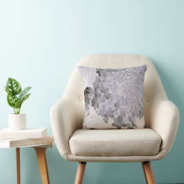 Cojín Decorativo Hortensia Limelight Negra y Gris Elegante