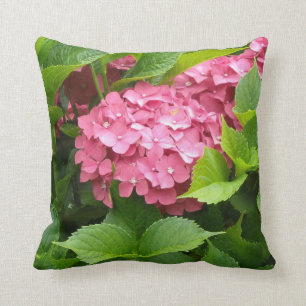 Cojín Decorativo Hortensias Rosa Profundo