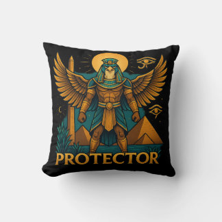 Cojín Decorativo Horus el Protector – Halcón Egipcio Antiguo Audaz