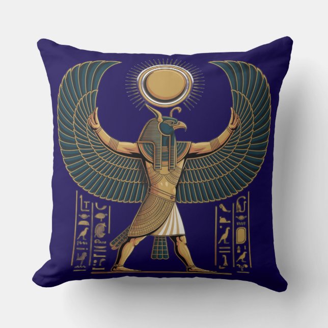 Cojín Decorativo Horus the Winged Sun guard (Anverso)