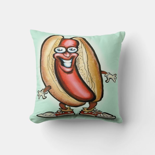 Cojín Decorativo Hot Dog Dude (Anverso)