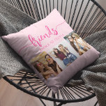 Cojín Decorativo Hot Pink Friends 3 Photo Friendage Collage<br><div class="desc">Celebra tu amistad con el Cojín decorativo del Collage de amistad fotográfica Amigos 3. Esta almohada personalizada presenta un bonito collage de tres preciadas fotos, que capturan momentos especiales con tus amigos. Diseñado con materiales de alta calidad, añade un toque elegante y sentimental a cualquier espacio. Perfecto para cumpleaños, vacaciones...</div>