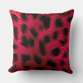 Cojín Decorativo Hot Pink Leopard Print Faux
