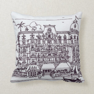 Cojín Decorativo Hotel Negresco Paseo Inglés  Niza, Francia