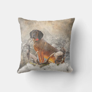 Cojín Decorativo Hound Bavarian Mountain, Arte
