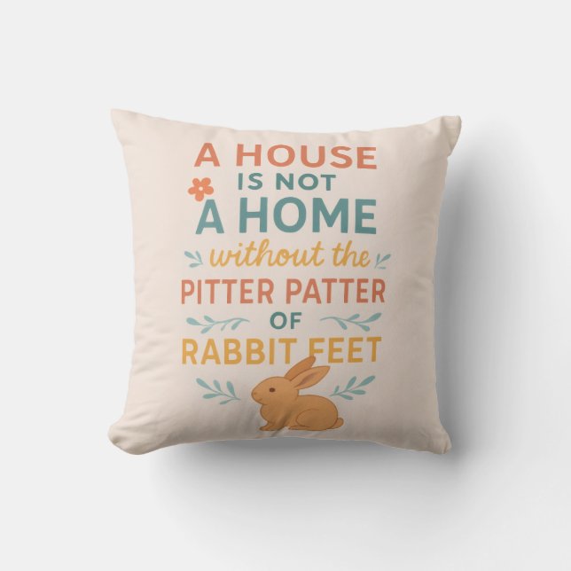 Cojín Decorativo House pitter patter rabbit feet (Anverso)