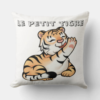 Cojín Decorativo Housse de Coussin Kawaii avec Adorable Tigre