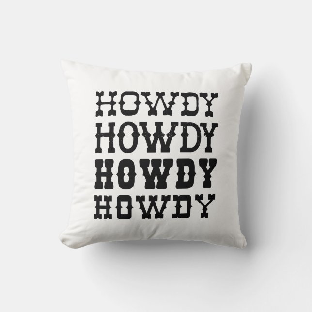 Cojín Decorativo Howdy (Anverso)