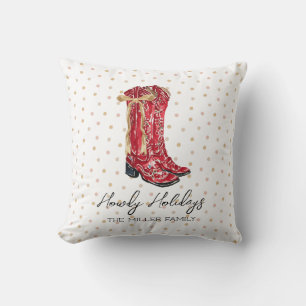 Cojín Decorativo Howdy Holidays Cowgirl