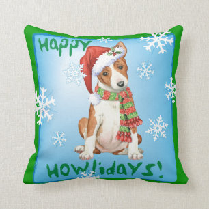 Cojín Decorativo Howliday feliz Basenji