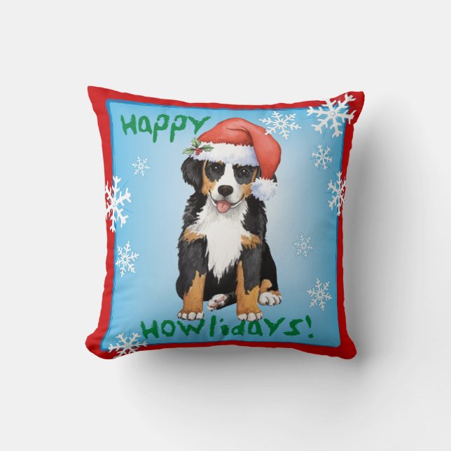 Cojín Decorativo Howliday feliz Berner (Anverso)