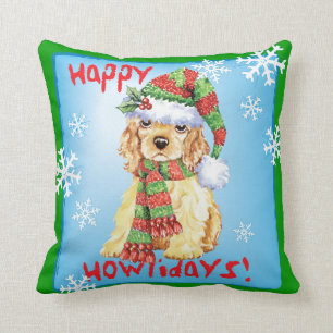 Cojín Decorativo Howliday feliz cocker spaniel