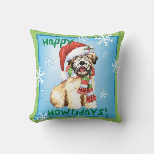 Cojín Decorativo Howlidays feliz de trigo (Anverso)