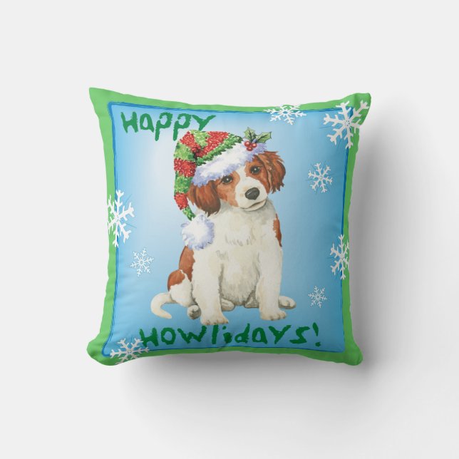Cojín Decorativo Howlidays feliz Kooikerhondje (Anverso)