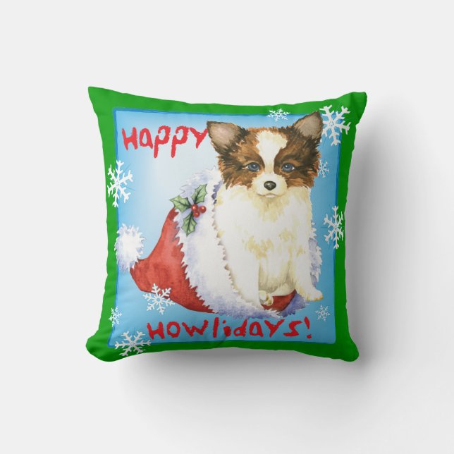 Cojín Decorativo Howlidays feliz Papillon (Anverso)