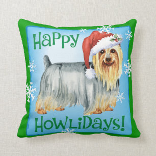 Cojín Decorativo Howlidays feliz Terrier sedoso