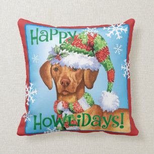 Cojín Decorativo Howlidays feliz Vizsla
