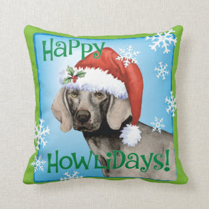Cojín Decorativo Howlidays feliz Weimaraner