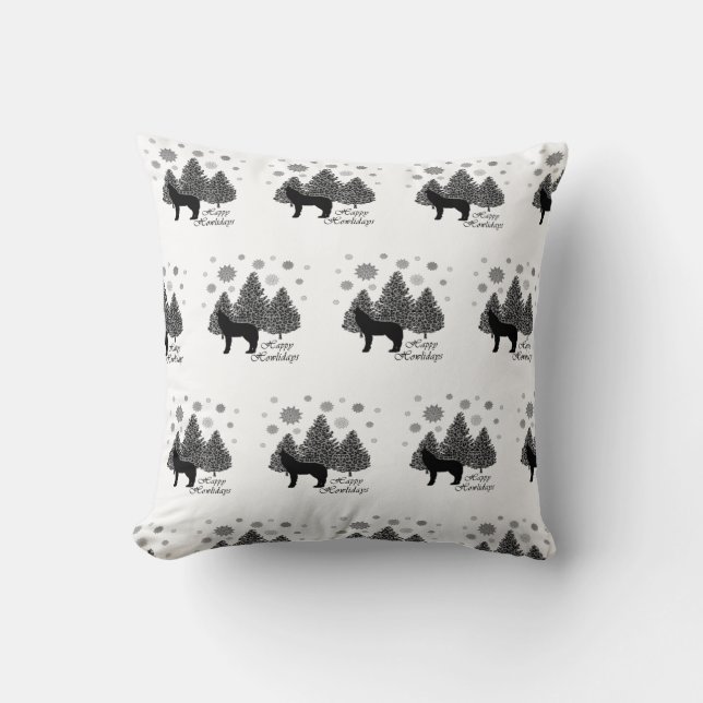 Cojín Decorativo Howlidays Leopard Pattern Snow (Anverso)