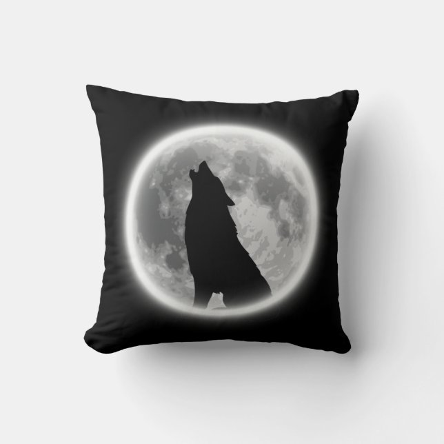 Cojín Decorativo Howling Wolf   (Anverso)
