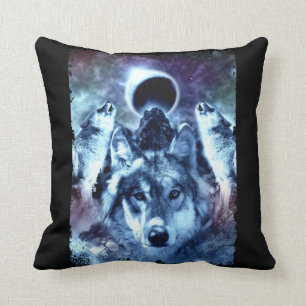 Cojín Decorativo Howling Wolves Moon Winter Wolf