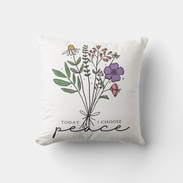Cojín Decorativo Hoy elijo la paz (Anverso)