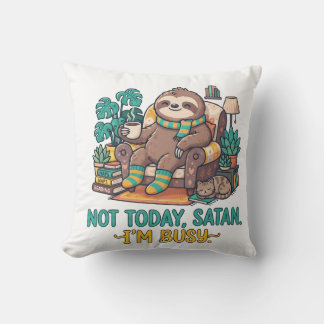 Cojín Decorativo Hoy no satanás estoy ocupado