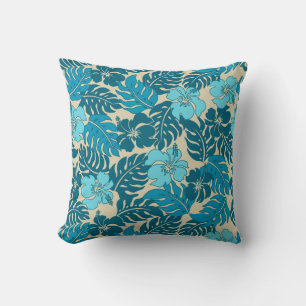 Cojín Decorativo Huakini Bay Hawaiian Hibiscus Vintage Floral