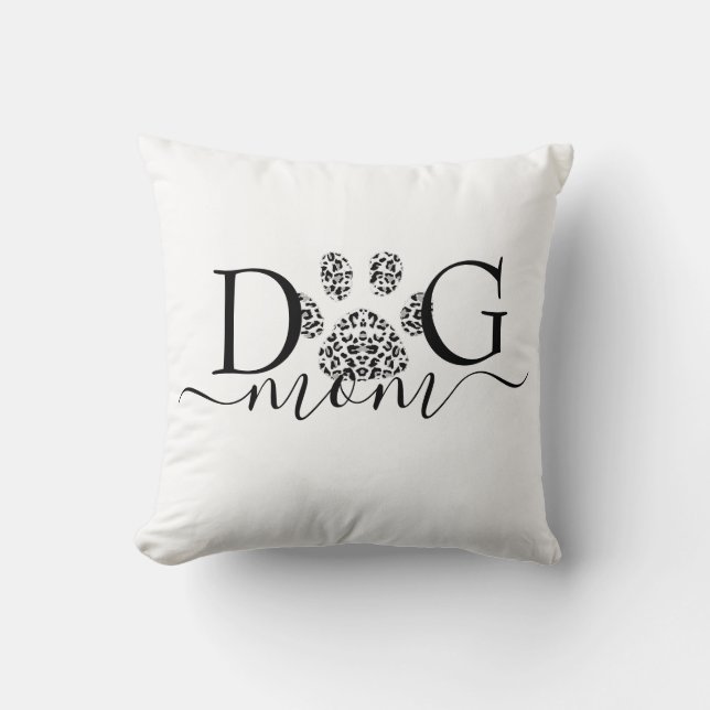 Cojín Decorativo Huella de Mamá Perro (Anverso)