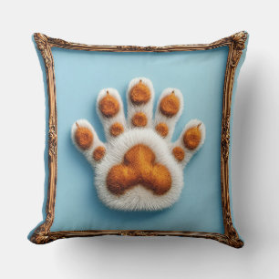 Cojín Decorativo Huella de pata de animal