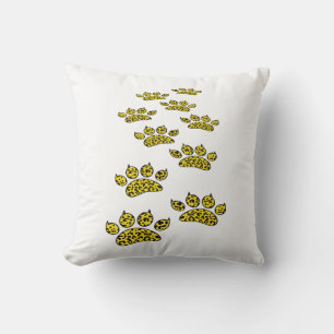 Cojín Decorativo Huella de pata de leopardo