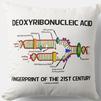 Cojín Decorativo Huella Desoxirribonucleica Ácido Del Siglo Xxi