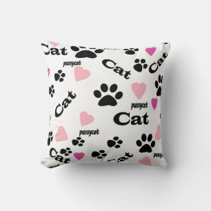 Cojín Decorativo Huellas de gato