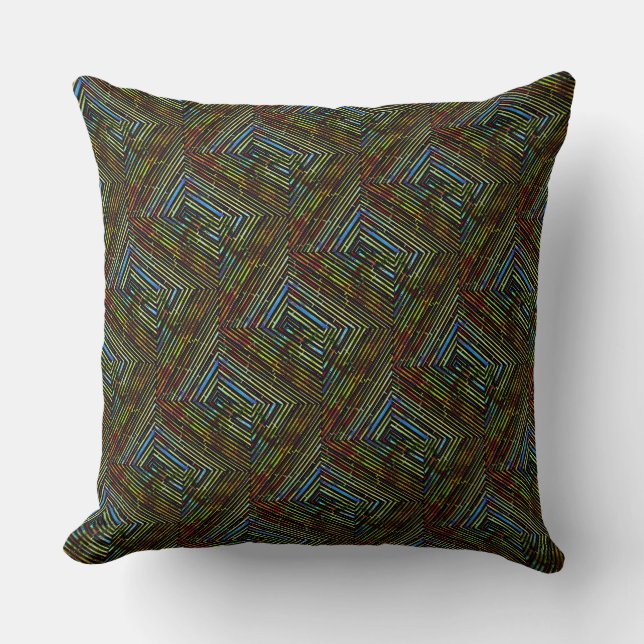 Cojín Decorativo Hueso de arenque doble (Anverso)