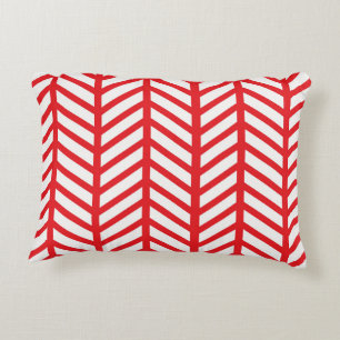 Cojín Decorativo Hueso de arenque rojo
